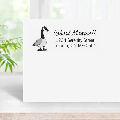 Canada Goose Return Address Rubber Stamp