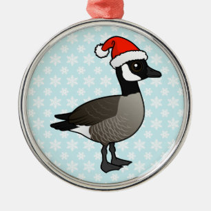 Canada Goose Santa Metal Ornament
