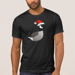 Christmas Canada Goose with Santa Hat Men's Alternative Apparel Basic Crew Neck T-Shirt