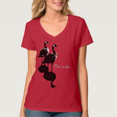 Canada Goose Souvenirs WomensT_shirt  Goose Gift T_Shirt
