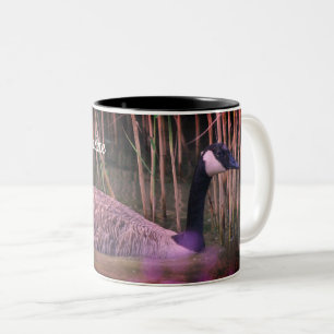 Canada Goose Wildlife Nature Personalized Two-Tone Coffee Mug