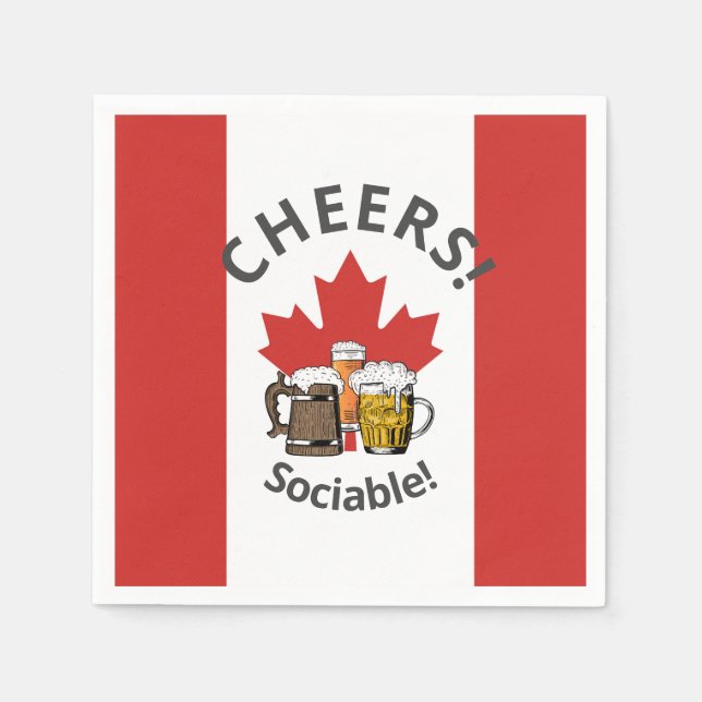 CANADA Great Canadian Beer Paper Napkins (Front)