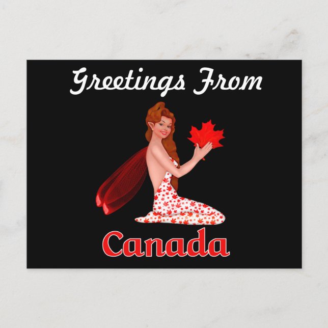 Canada Greetings Pixie postcard (Front)