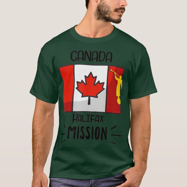 Canada Halifax Mormon LDS Mission Missionary T-Shirt (Front)