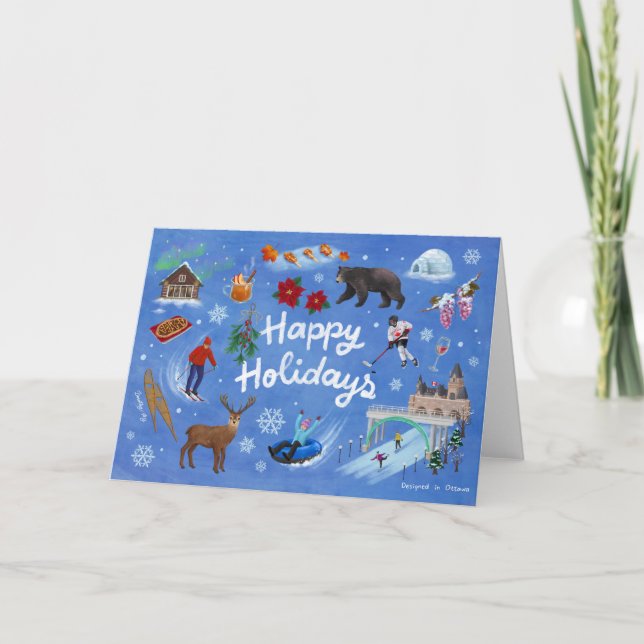 Canada Happy Holidays Card (Front)