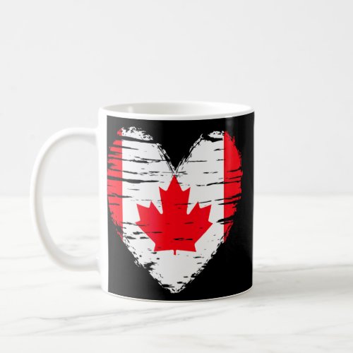 Canada Heart Canadian Flag Canadian Pride  Coffee Mug