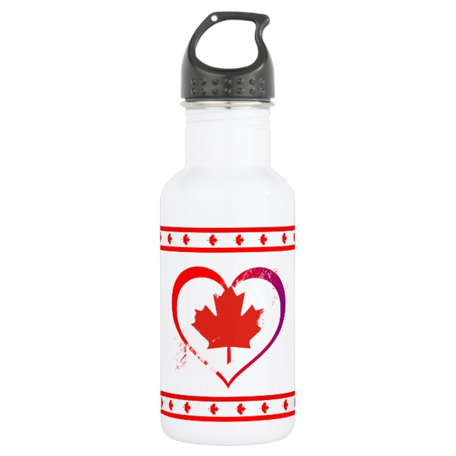 Canada heart water bottle (Front)