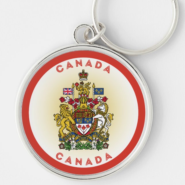 Canada Heritage Emblem Keychain (Front)