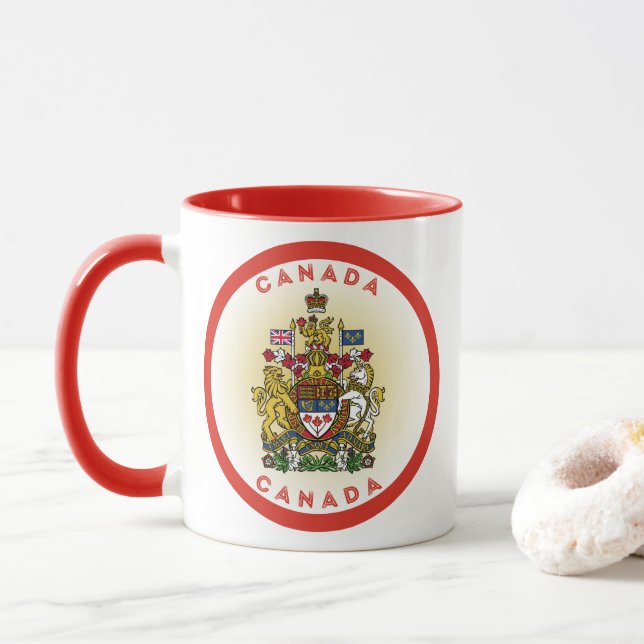Canada Heritage Emblem Mug (With Donut)