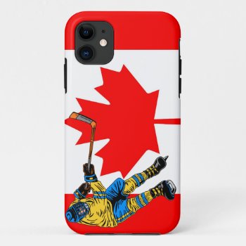 Canada Hockey Iphone 11 Case by elmasca25 at Zazzle