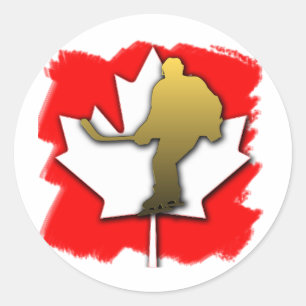 Canada Hockey Gold Classic Round Sticker