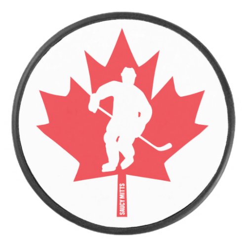 Canada Hockey Maple Leaf Canadian Player Hockey Puck
