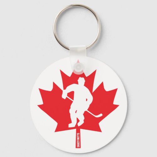 Canada Hockey Maple Leaf Player Keychain