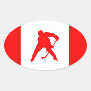 Canada Hockey Oval Sticker