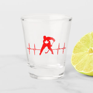 Canada Hockey Shot Glass