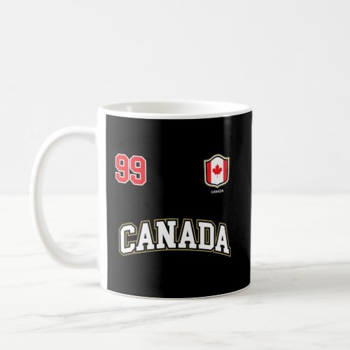 Canada Hoodie Number 99 Canadian Team Sports Hocke Coffee Mug