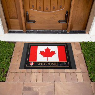 Canada house mat, Canadian Flag sports / Welcome Doormat