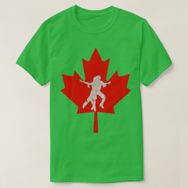 Canada Ice Skating T-Shirt (Design Front)