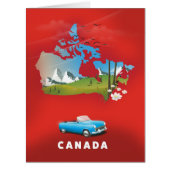 Canada illustrated travel print. (Front)