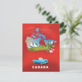 Canada illustrated travel print. (Standing Front)