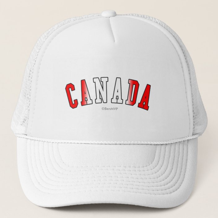 Canada in National Flag Colors Hat