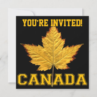 Canada Invitations Personalize Varsity Canada RSVP