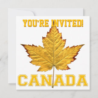 Canada Invitations Personalize Varsity Canada RSVP