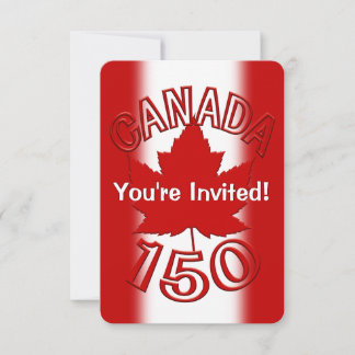 Canada Invitations Personalized Canada RSVP Cards