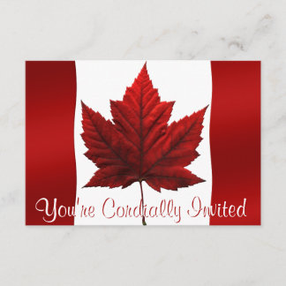 Canada Invitations Personalized Canada RSVP Cards