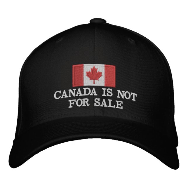Canada Is Not For Sale Embroidered Baseball Cap (Front)
