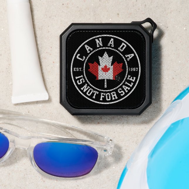 Canada is Not For Sale EST. 1867 Proud Canadian Bluetooth Speaker (Insitu(Beach))