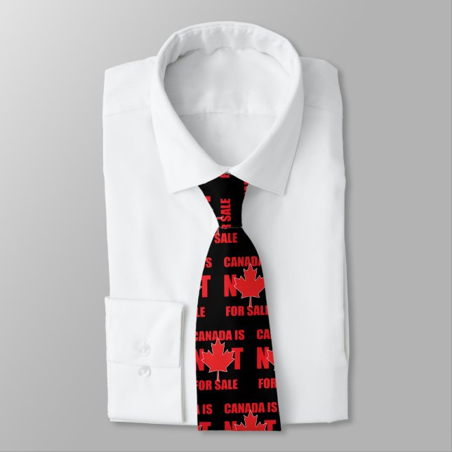 Canada is NOT for Sale Neck Tie (Tied)