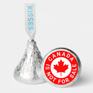 Canada is not for sale typography red maple leaf hershey®'s kisses®
