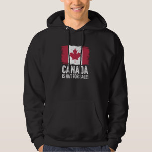 Canada Is Not For Sale Vintage Maple Leaf Canadian Hoodie