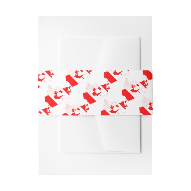 CANADA John 3:16 Wedding Celebration Invitation Belly Band (Front Example)