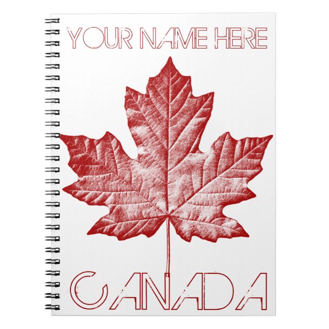 Canada Journal Custom Canada Souvenir Notebooks (Front)