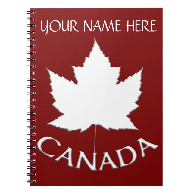 Canada Journal Souvenir Custom Notebooks Canada (Front)