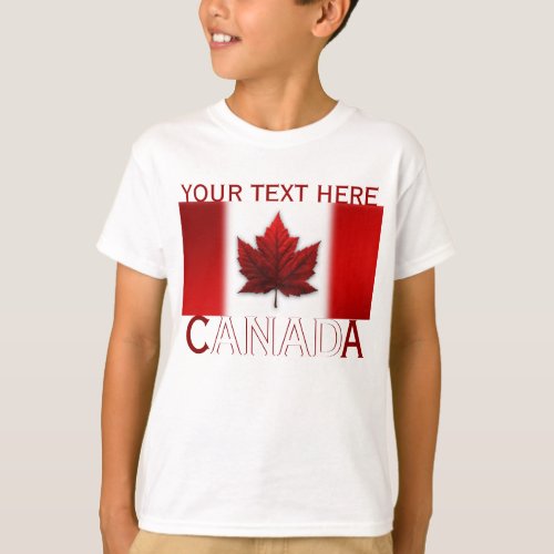 Canada Kids Shirt Canada Flag Kids Souvenir Top