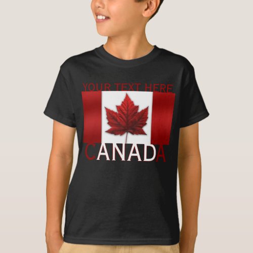 Canada Kids Shirt Canada Flag Kids Souvenir Tops