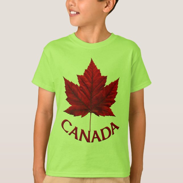 Canada Kid's T-shirt Organic Canada Souvenir Shirt (Front)