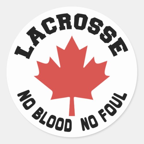 Canada Lacrosse Canadian Classic Round Sticker