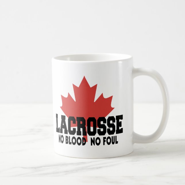 Canada Lacrosse Canadian Coffee Mug (Right)