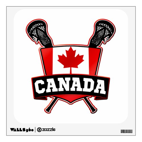 Canada Lacrosse Logo Wall Decal