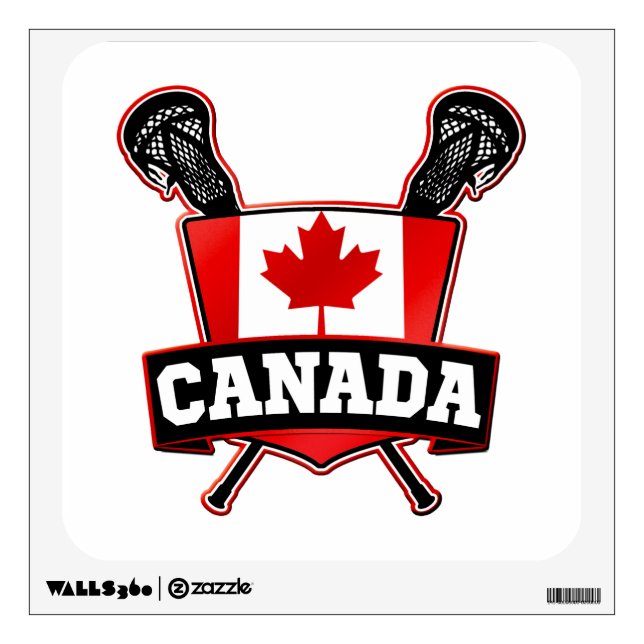 Canada Lacrosse Logo Wall Decal (Front)