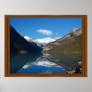 Canada Lake Louise Rocky Mountain Wood Frame Print