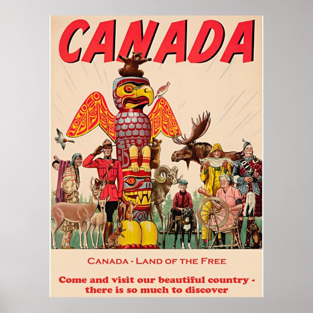 Canada - Land of the Free Poster (Front)
