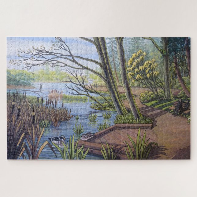 Canada Landscape Puzzle Lost Lagoon Puzzle (Horizontal)