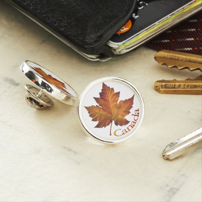 Canada Lapel Pins Canada Maple Leaf Pins Custom (In Situ)
