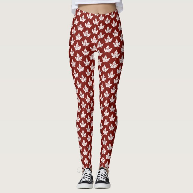 Canada Leggings Cool Canada Souvenir Pants (Front)