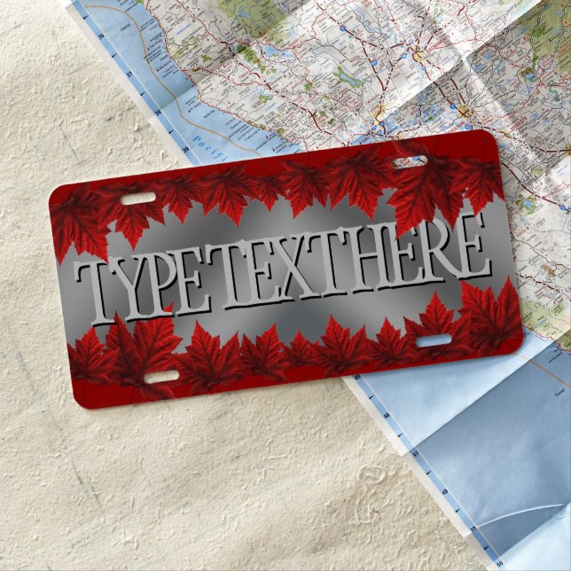 Canada License Plate Personalized Canada Souvenirs (In Situ)